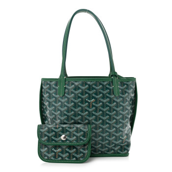 GOYARD Goyardine Reversible Mini Anjou Green