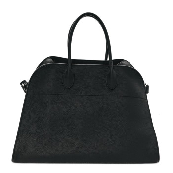THE ROW Matte Grained Calfskin Soft Margaux 15 Black
