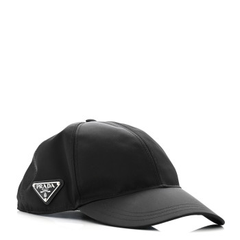PRADA Re-Nylon Mens Baseball Cap XL Black
