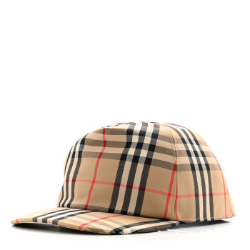 BURBERRY Technical Cotton Giant Baseball Cap XL Archive Beige