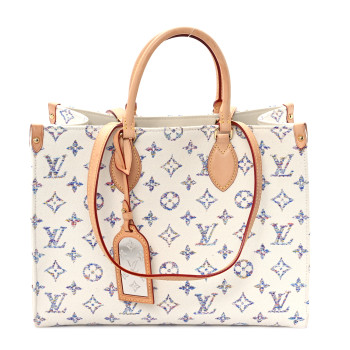 LOUIS VUITTON Monogram Jacquard Nautical Onthego MM Multicolor Beige