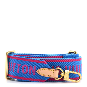 LOUIS VUITTON Nylon Bandouliere Shoulder Strap Blue Magenta