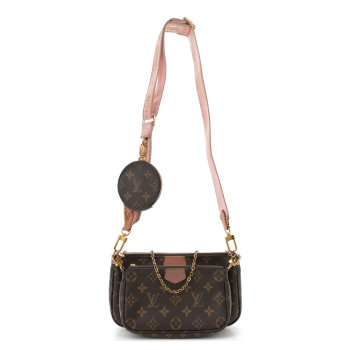 LOUIS VUITTON Monogram Multi Pochette Accessories Rose Clair