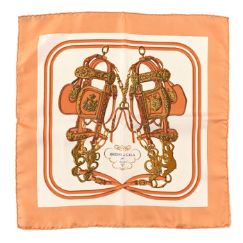 HERMES Silk Brides de Gala Pocket Square Scarf