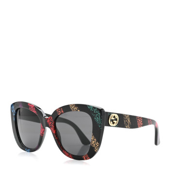 GUCCI Acetate Glitter Sunglasses GG0327S Black