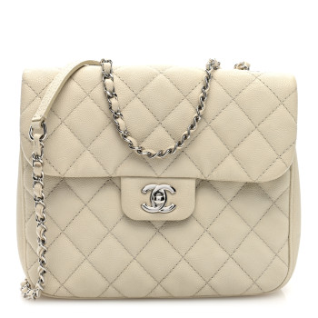 CHANEL Caviar Quilted Medium Urban Companion Flap White