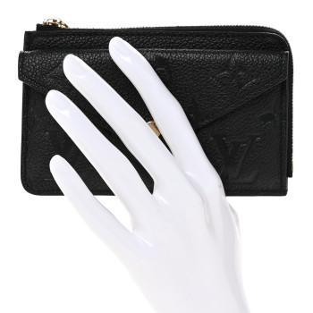 LOUIS VUITTON Empreinte Recto Verso Card Holder Black