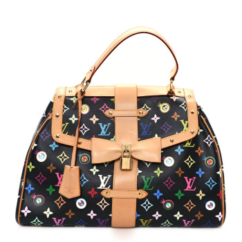 LOUIS VUITTON Monogram Multicolor Murakami Eye Love You Black