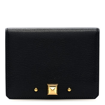 HERMES Chevre Mysore Medor Card Holder Black