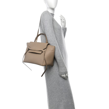 CELINE Grained Calfskin Mini Belt Bag Light Taupe