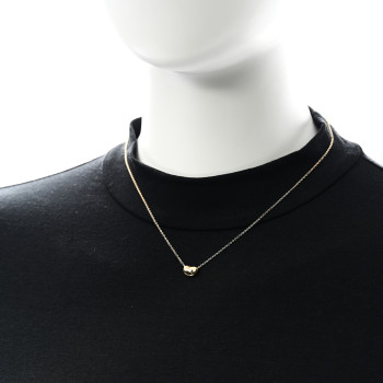 TIFFANY 18K Yellow Gold 9mm Elsa Peretti Bean Pendant Necklace
