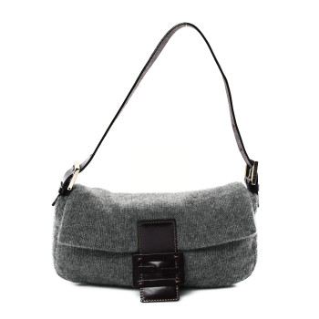 FENDI Knit Baguette Dark Grey