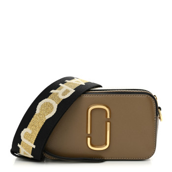 MARC JACOBS Saffiano Small Snapshot Camera Bag French Grey