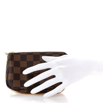 LOUIS VUITTON Damier Ebene Mini Pochette Accessories