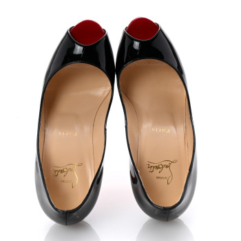 CHRISTIAN LOUBOUTIN Patent New Very Prive 120 Pumps 38 Black
