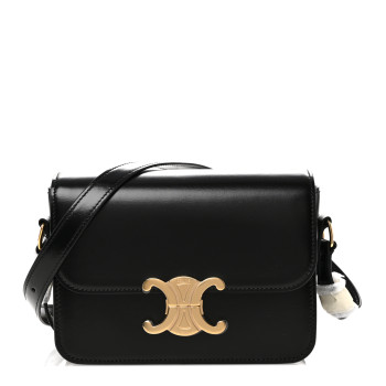 CELINE Shiny Calfskin Teen Triomphe Black