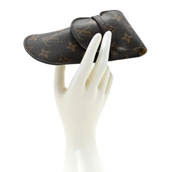 LOUIS VUITTON Monogram Glasses Sunglasses Case w Flap