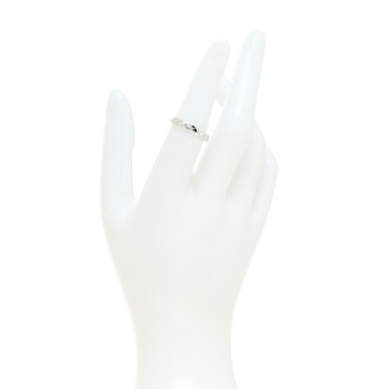 CHANEL 18K White Gold Mini Coco Crush Ring 52 6