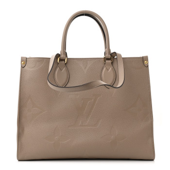 LOUIS VUITTON Empreinte Monogram Giant Onthego MM Tourterelle