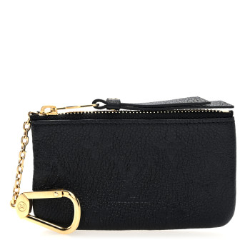 LOUIS VUITTON Empreinte Monogram Giant Key Pouch Black