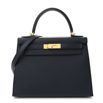 HERMES Epsom Kelly Sellier 28 Bleu Nuit