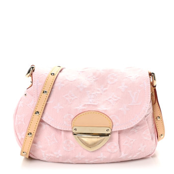 LOUIS VUITTON Monogram Denim Sunset Washed Pink