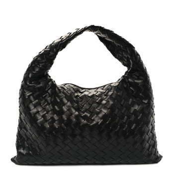 BOTTEGA VENETA Nappa Intrecciato Small Hop Black