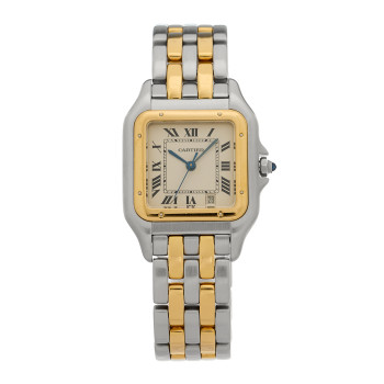 CARTIER Stainless Steel 18K Yellow Gold 27mm Panthere Quartz Watch