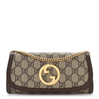 【GUCCI】Blondie GG Supreme Fabric ウォレット ブラウン Gucci Blondie GG Canvas card case in brown - Gucci | Mytheresa