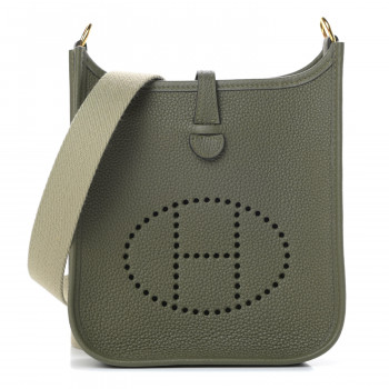 HERMESエルメス tpm Hermes Evelyne Amazon bag TPM Beton Clemence leather Silver