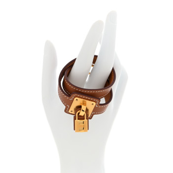 HERMES Swift O'Kelly Double Tour Bracelet T1 Gold