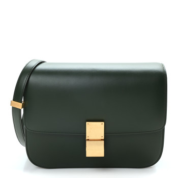 CELINE Box Calfskin Classic Box Medium Flap Bag Amazone
