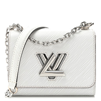 LOUIS VUITTON Epi Twist Shoulder Bag PM White