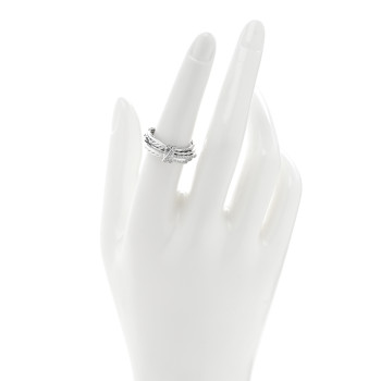 DAVID YURMAN Sterling Silver Diamond 7.5mm Angelika Ring 54 6.75