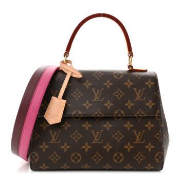 LOUIS VUITTON Monogram Cluny BB Bordeaux Fuchsia