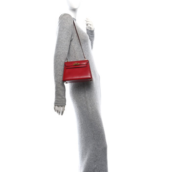 HERMES Box Mini Kelly Sellier 20 Rouge Vif