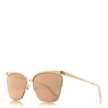 CARTIER Panthere de Cartier Sunglasses CT0124S Gold
