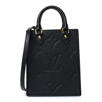 LOUIS VUITTON Empreinte Monogram Giant Petit Sac Plat Black