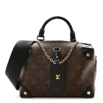 LOUIS VUITTON Monogram Petite Malle Souple Black