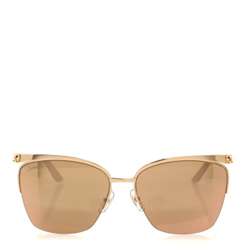 CARTIER Panthere de Cartier Sunglasses CT0124S Gold