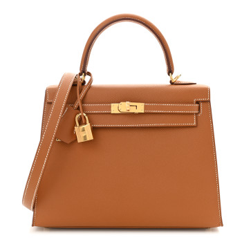 HERMES Epsom Kelly Sellier 25 Gold