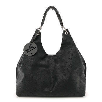 LOUIS VUITTON Mahina Carmel Hobo Black