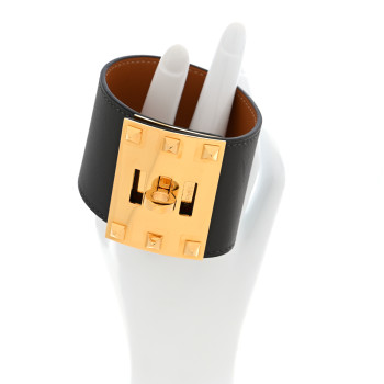 HERMES Swift Kelly Dog Bracelet Etain
