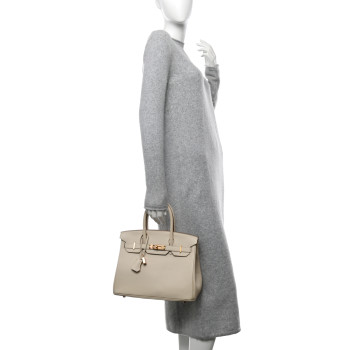 HERMES Togo Birkin 30 Craie