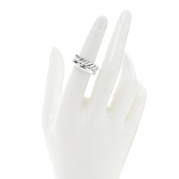 DAVID YURMAN Sterling Silver 8mm Mercer Two Row Ring 51 5.75