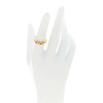CHRISTIAN DIOR Metal Crystal DIO(R)EVOLUTION Ring M Gold