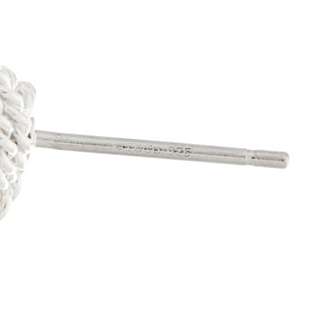 TIFFANY Sterling Silver Twist Knot Earrings
