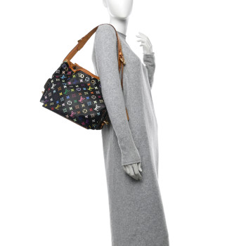 LOUIS VUITTON Monogram Multicolor Petit Noe Black