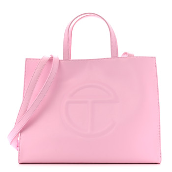TELFAR Vegan Leather Medium Shopping Bag Bubblegum