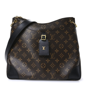 LOUIS VUITTON Monogram Odeon MM Black